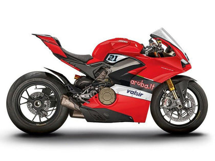 2018-2019 Ducati Panigale-V4 Red Black White Valsir V4S Fairing Kit