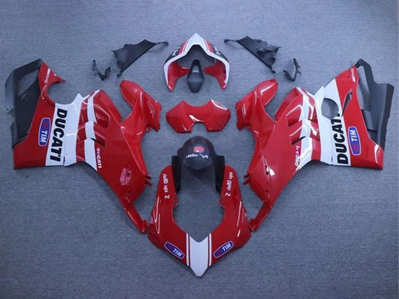 2020-2021 Red White Tim Ducati Panigale V4 V4S Fairing Kit