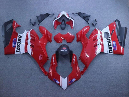 2020-2021 Ducati Panigale-V4 Red White Tim V4S Fairing Kit