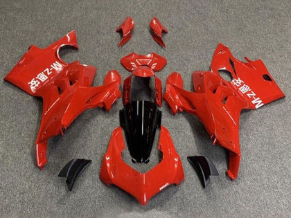 2020-2021 Ducati Panigale-V4 Red White Symbols V4S Fairing Kit