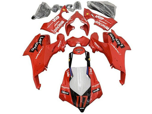 2020-2021 Red Black White Lenovo Ducati Panigale V4 V4S Fairing Kit