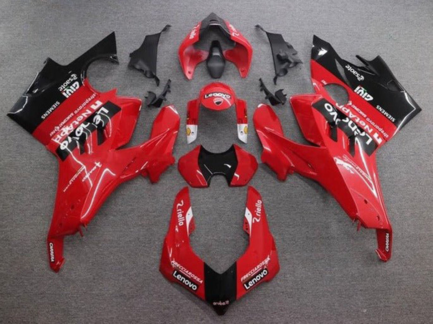 2020-2021 Red Black Lenovo Ducati Panigale V4 V4S Fairing Kit