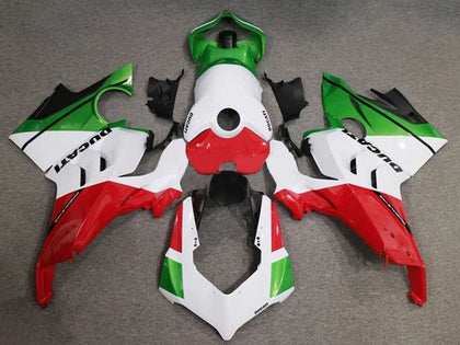 2020-2021 Ducati Panigale-V4 White Green Red V4S Fairing Kit