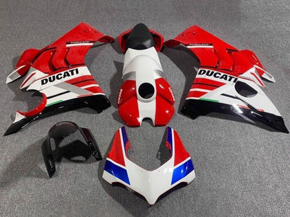 2020-2021 Ducati Panigale-V4 White Red Blue V4S Fairing Kit