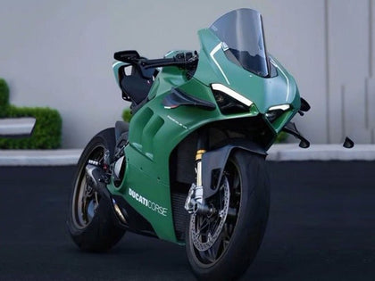 2020-2021 Ducati Panigale-V4 Matte Green White V4S Fairing Kit