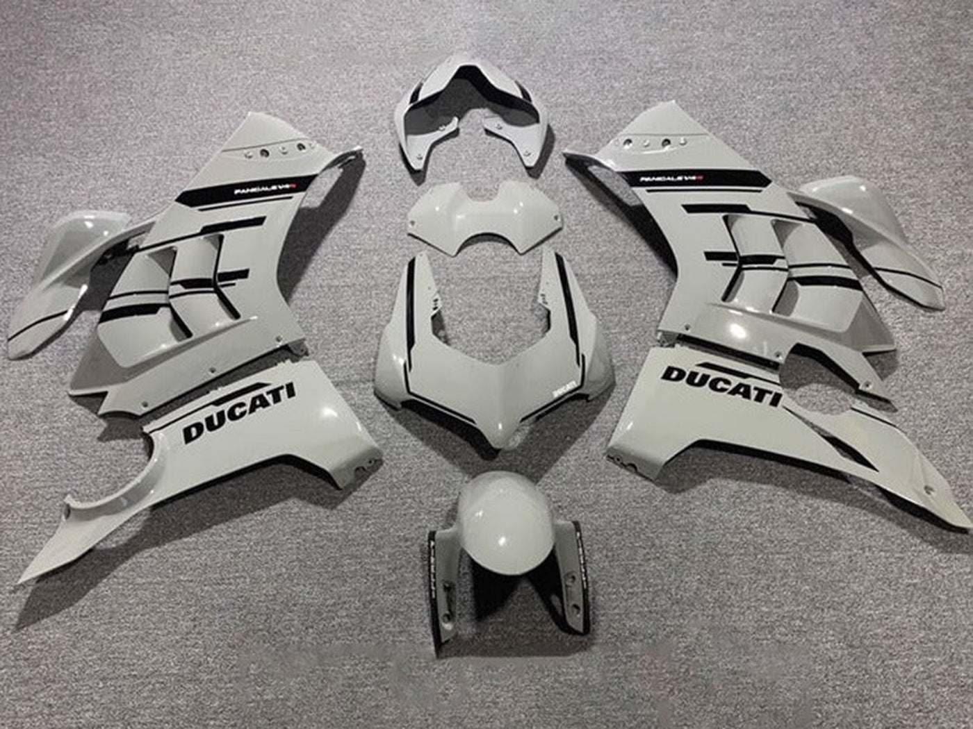 2020-2021 Grey Black Ducati Panigale V4 V4S Fairing Kit