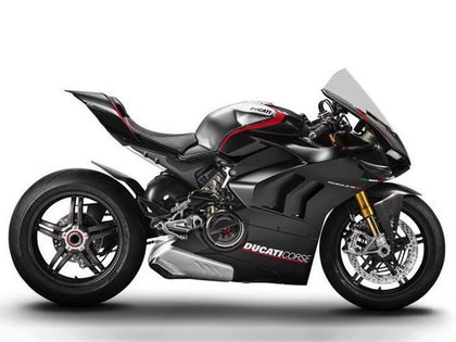 2020-2021 Ducati Panigale-V4 Glossy Black Silver Red V4S Fairing Kit