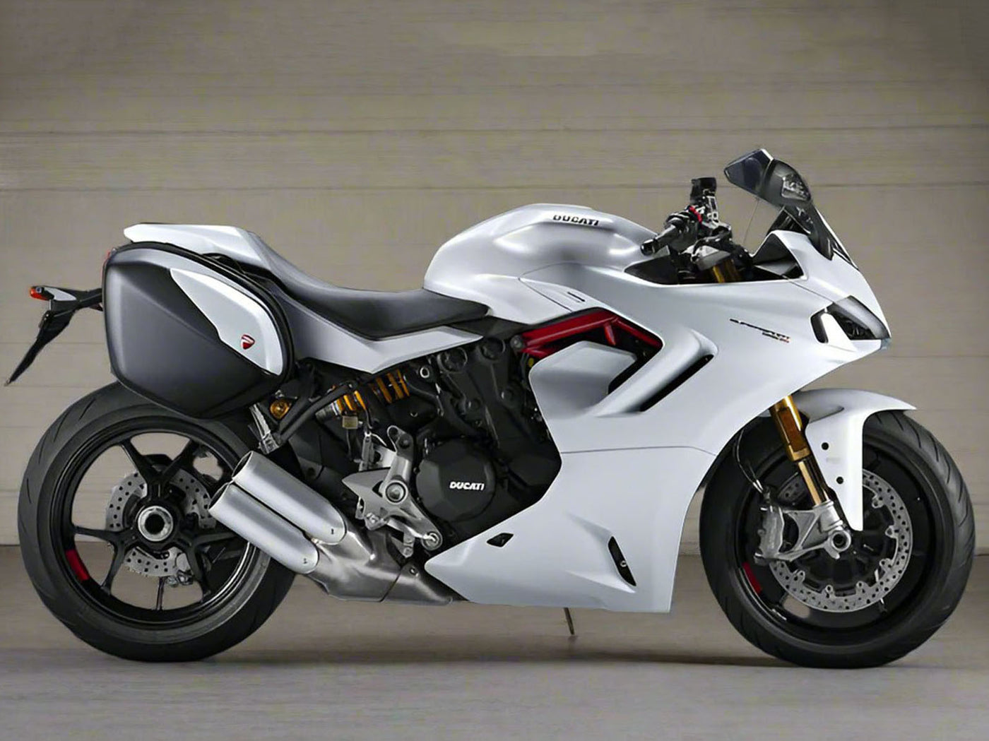 2021-2024 Pearl White Ducati Supersport 950 950S Fairing Kit