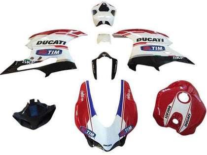 2015-2020 Ducati 959-Panigale / 1299-Panigale White Red Blue Tim Fairing Kit