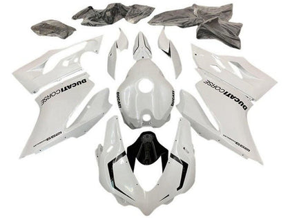2015-2020 Ducati 959-Panigale / 1299-Panigale Pearl White Black Fairing Kit