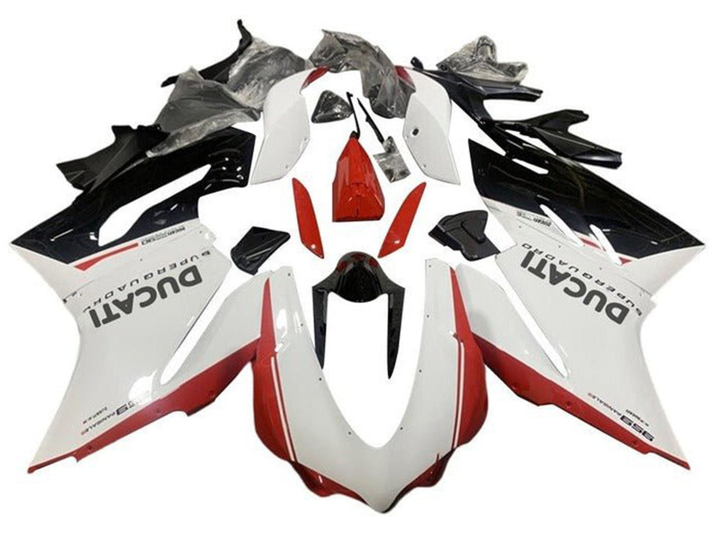 2015-2020 White Red Black Ducati 959 1299 Fairing Kit