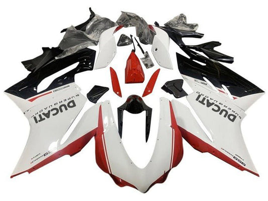 2015-2020 White Red Black Ducati 959 1299 Fairing Kit