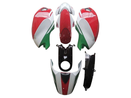 2008-2012 White Red Green Ducati Monster 696 796 1100 1100S Fairing Kit
