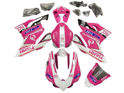 2011-2014 Ducati 899-Panigale / 1199-Panigale Pink White Fiamm Panigale Fairing Kit
