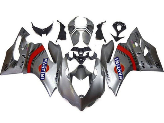 2011-2014 Silver Red Blue Martini Ducati Panigale 899 1199 Fairing Kit