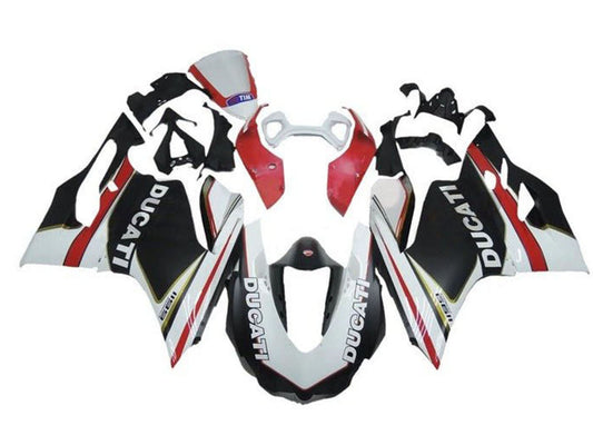 2011-2014 White Red Gold Matte Black Ducati Panigale 899 1199 Fairing Kit
