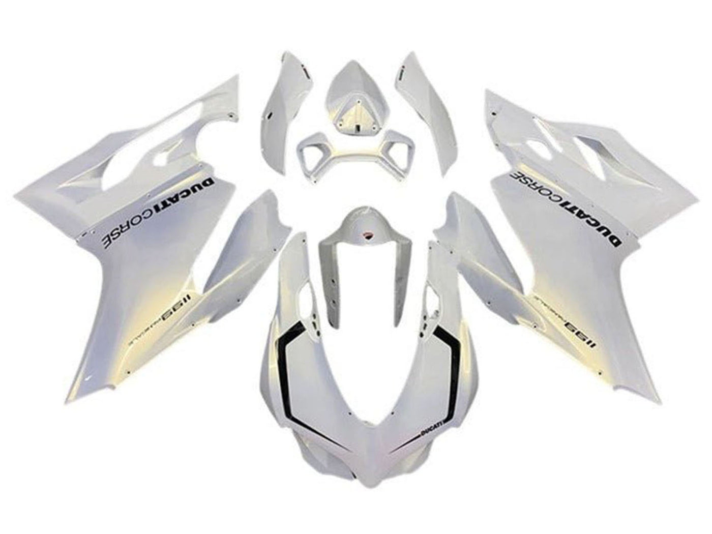 2011-2014 Pearl White Ducati Panigale 899 1199 Fairing Kit