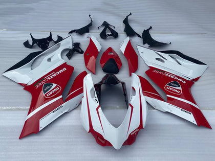 2011-2014 Ducati 899-Panigale / 1199-Panigale White Red Black Panigale Fairing Kit