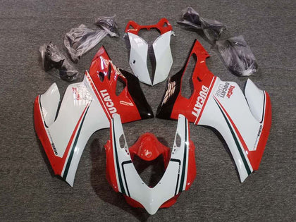 2011-2014 Ducati 899-Panigale / 1199-Panigale Red White Black Dark Green Panigale Fairing Kit