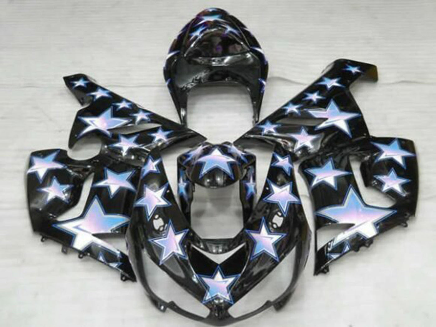 2005-2006 Black Star Kawasaki ZX6R 636 Fairing Kit