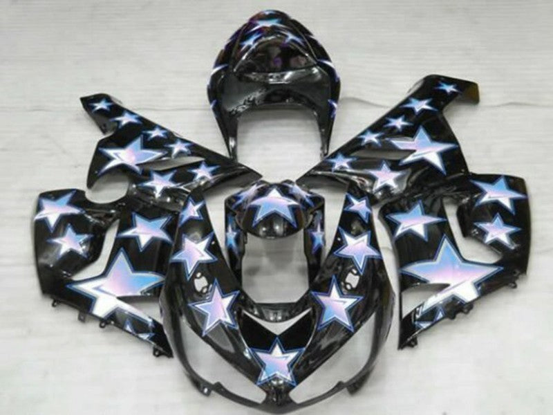 Purchase 2005-2006 Black Blue White Star Kawasaki ZX6R Motorcycle Fairings UK