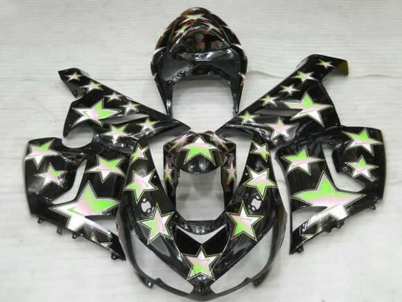 Purchase 2005-2006 Black Green Star Kawasaki ZX6R Motorcycle Fairings UK
