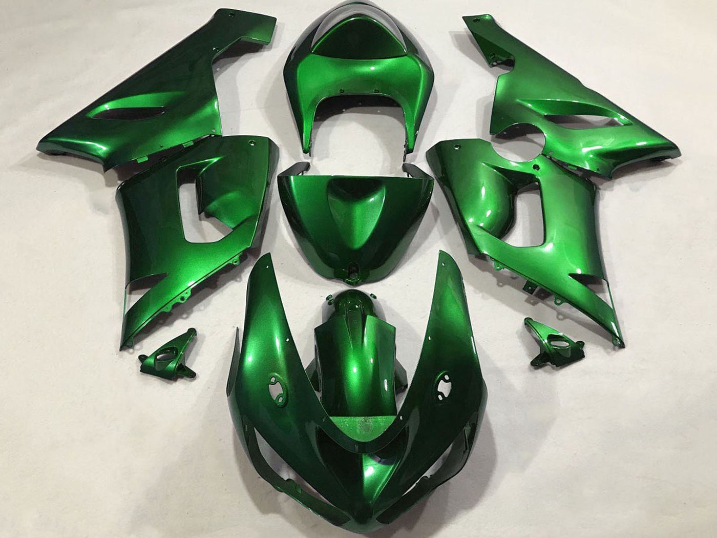 2005-2006 Candy Green Kawasaki ZX6R Motorcycle Fairings， Purchase 2005-2006 Candy Green Kawasaki ZX6R Motorcycle Fairings UK - UK