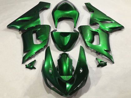 2005-2006 Kawasaki ZX-6R Candy Green Fairing Kit