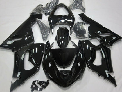 2005-2006 Kawasaki ZX-6R Glossy Black Fairing Kit