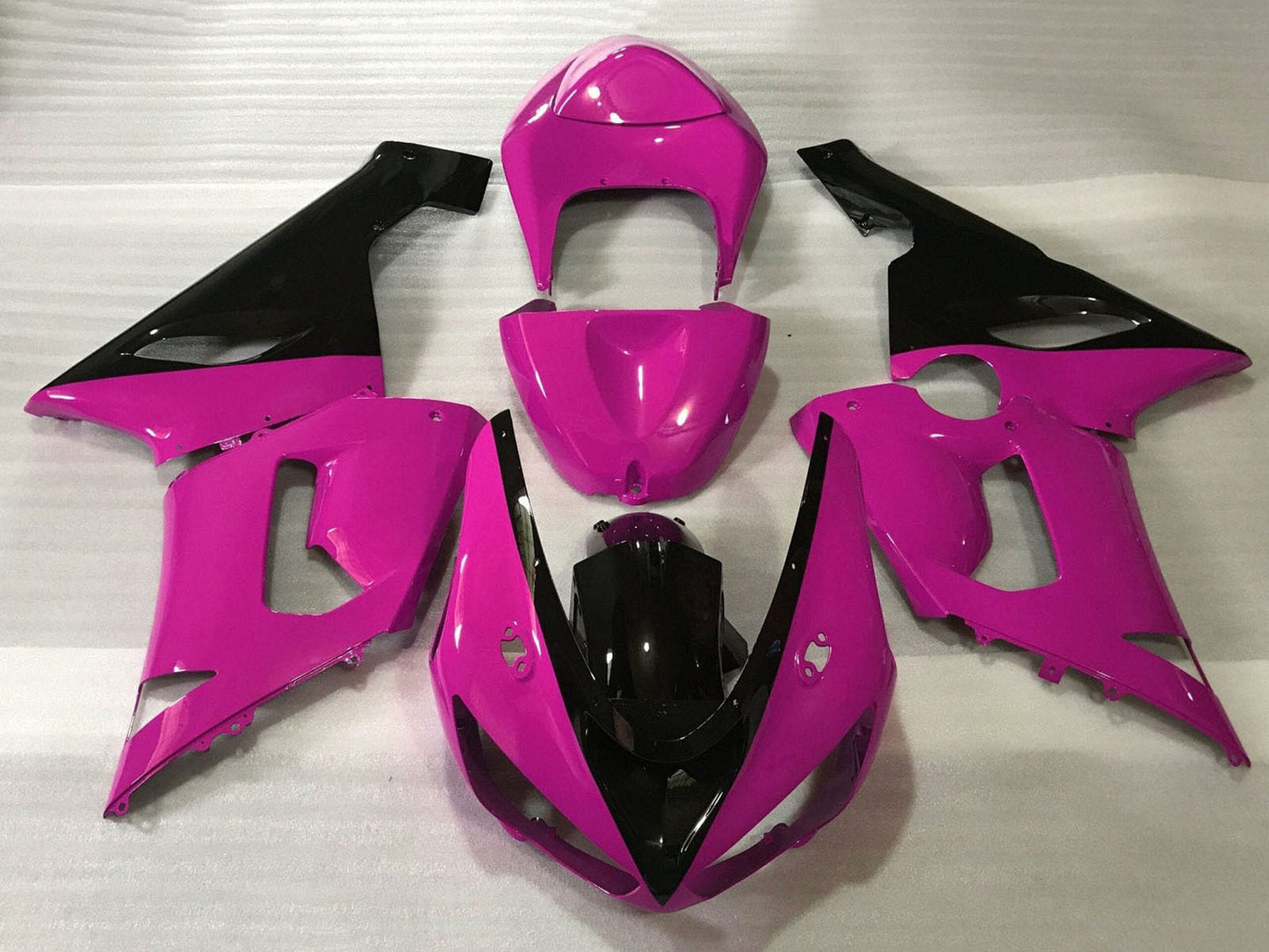 2005-2006 Pink Black Kawasaki ZX6R Motorcycle Fairings， Purchase 2005-2006 Pink Black Kawasaki ZX6R Motorcycle Fairings UK - UK