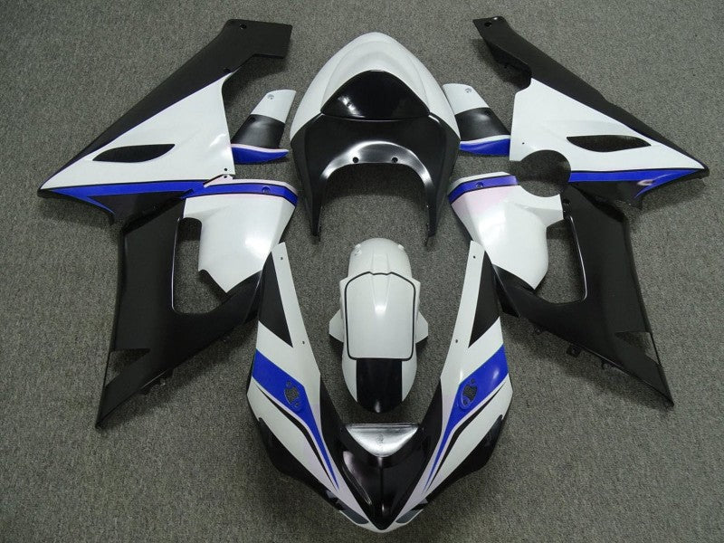 Purchase 2005-2006 White Black Blue Kawasaki ZX6R Motorcycle Fairings UK