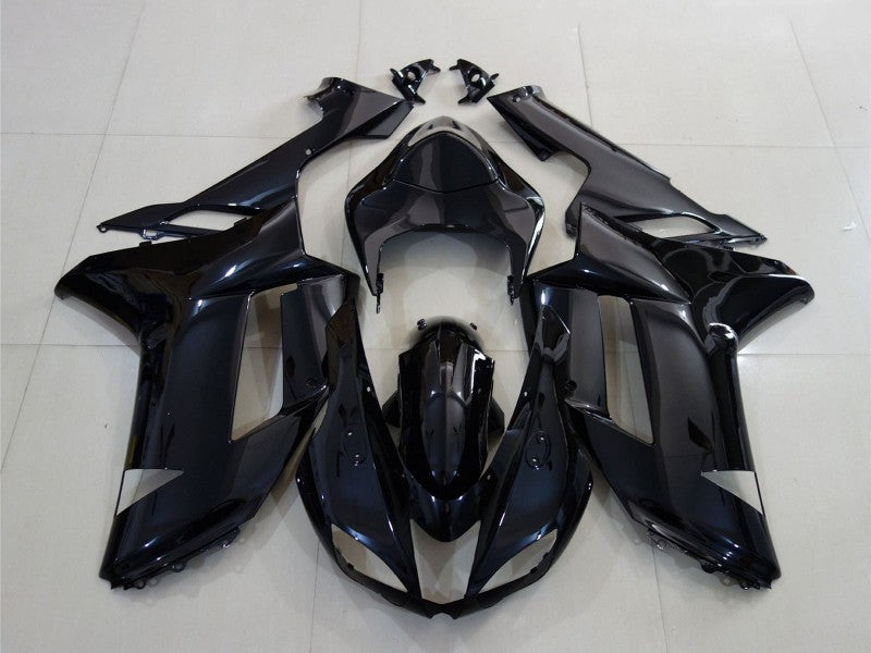 Purchase 2007-2008 Glossy Black Kawasaki ZX6R Motorcycle Fairing UK