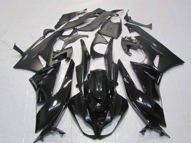 Purchase 2007-2008 Glossy Black Matte Black Kawasaki ZX6R Motorcycle Fairings UK