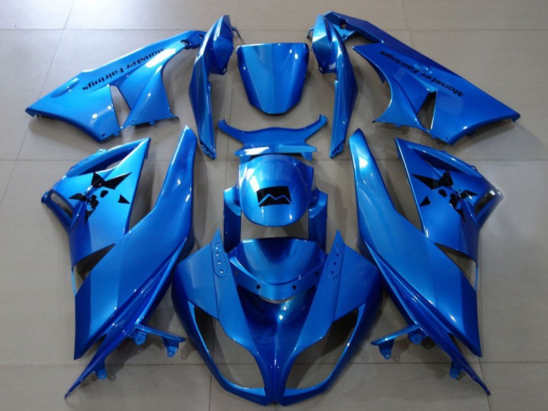 Purchase 2007-2008 Metallic Blue Kawasaki ZX6R Motorcycle Fairings UK