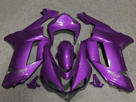 2007-2008 Purple Kawasaki ZX6R Motorcycle Fairings， Purchase 2007-2008 Purple Kawasaki ZX6R Motorcycle Fairings UK - UK