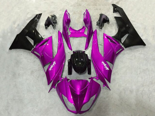 2009-2012 Pink Black Kawasaki ZX6R 636 Fairing Kit