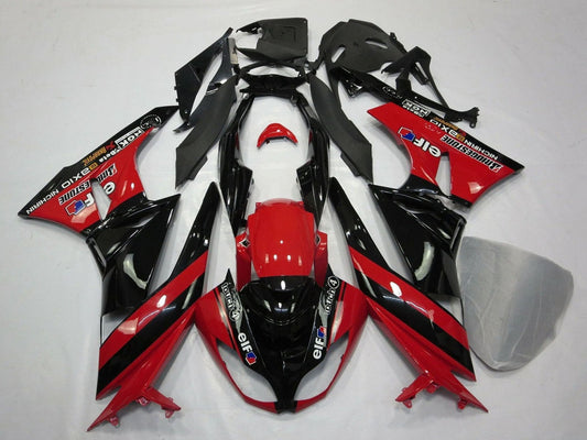2009-2012 Red Black Elf Kawasaki ZX6R 636 Fairing Kit