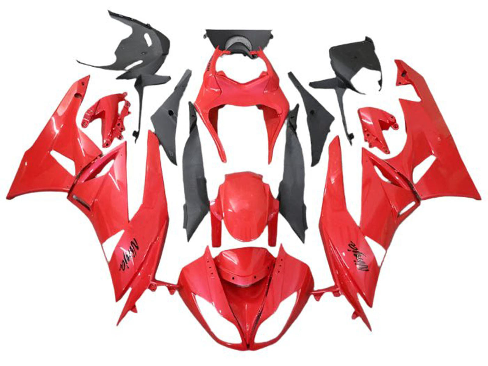 2009-2012 Red Kawasaki ZX6R Motorcycle Fairings， Purchase 2009-2012 Red Kawasaki ZX6R Motorcycle Fairings UK - UK