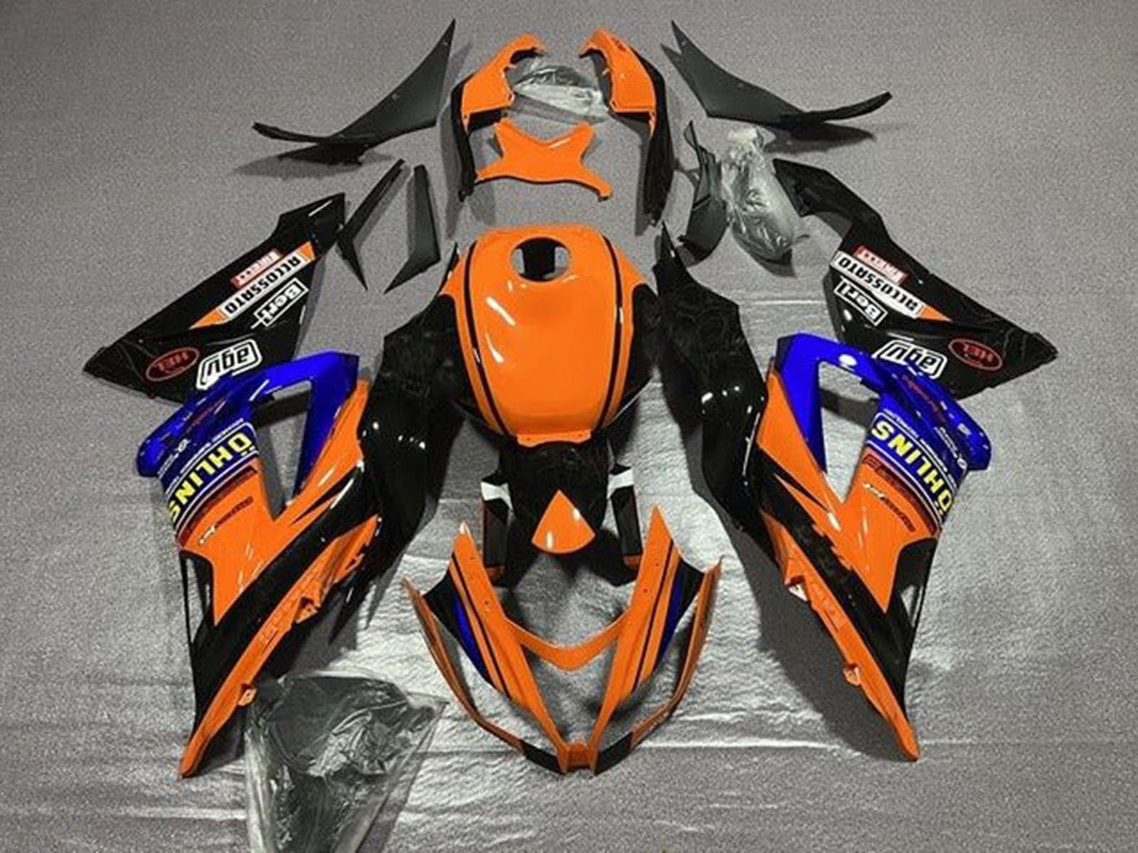 2013-2018 Orange Black Blue Kawasaki ZX6R 636 Fairing Kit