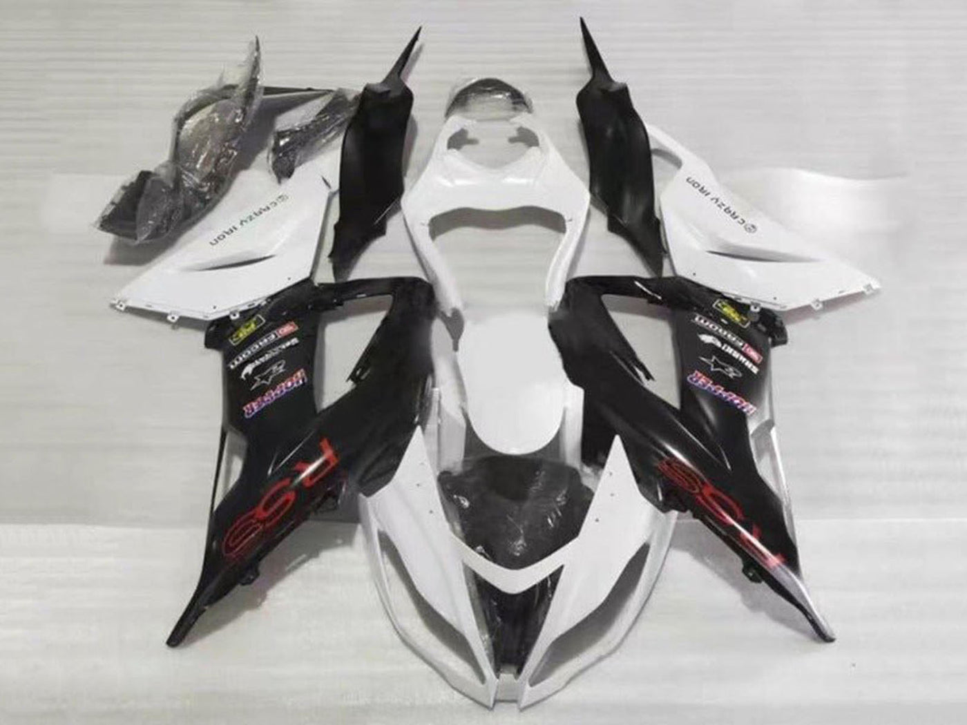 2013-2018 White Black Red Rss Kawasaki ZX6R 636 Fairing Kit