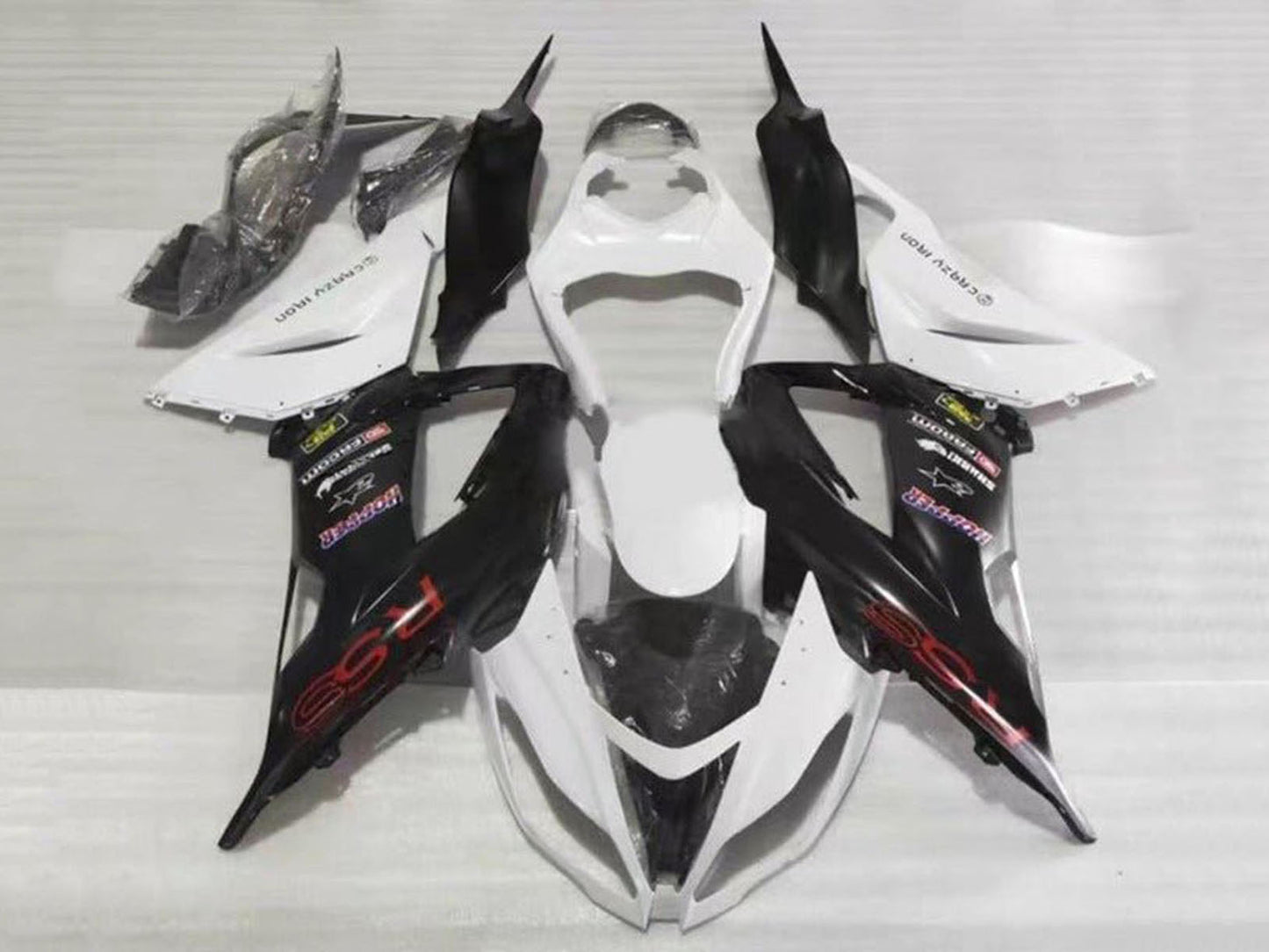 2013-2018 White Black Red Rss Kawasaki ZX6R 636 Fairing Kit