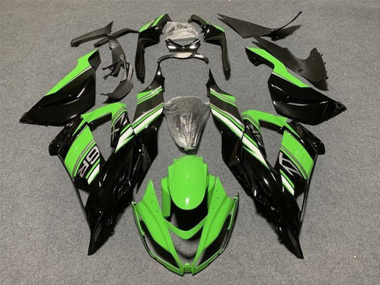 2013-2018 Green Black White Grey Kawasaki ZX6R 636 Fairing Kit