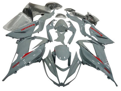 2013-2018 Kawasaki ZX-6R Gray Red Fairing Kit