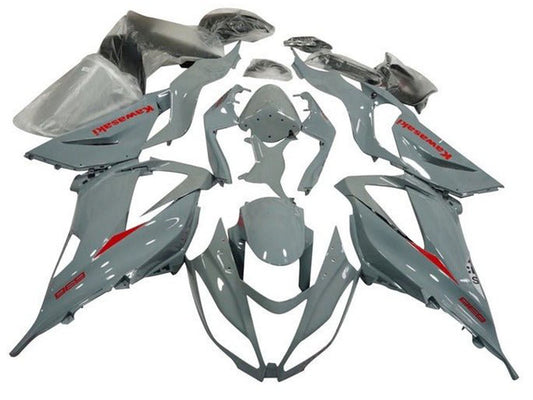 2013-2018 Grey Red Kawasaki ZX6R 636 Fairing Kit