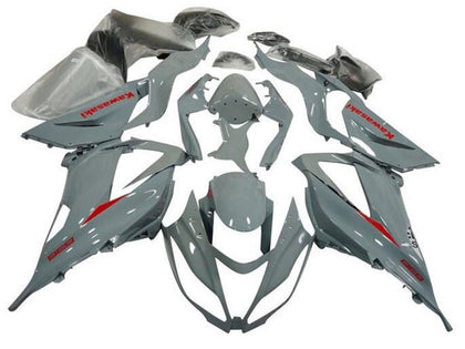 2013-2018 Kawasaki ZX-6R Gray Red Fairing Kit