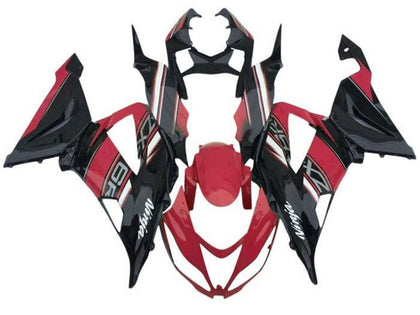 2013-2018 Kawasaki ZX-6R Red Black White Fairing Kit