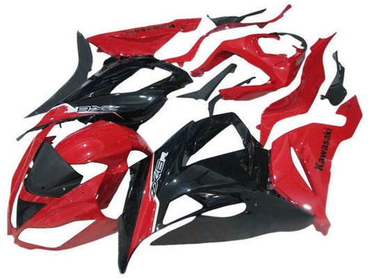 2013-2018 Glossy Red Black White Kawasaki ZX6R 636 Fairing Kit