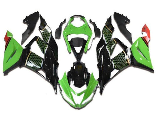 2013-2018 Black Green Gold Red Kawasaki ZX6R 636 Fairing Kit