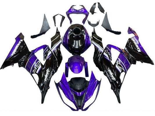 2013-2018 Blue Black White Kawasaki ZX6R 636 Fairing Kit