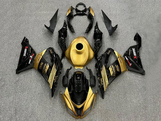 2013-2018 Gold Black Kawasaki ZX6R 636 Fairing Kit